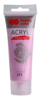 FARBA AKRYLOWA 75ML RÓŻOWY METAL. HAPPY COLOR