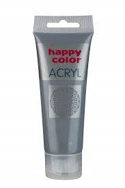 FARBA AKRYLOWA 75ML SZARY HAPPY COLOR