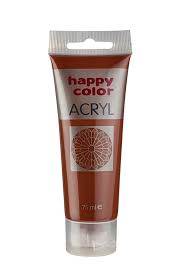 FARBA AKRYLOWA 75ML BRĄZOWA HAPPY COLOR