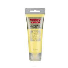 FARBA AKRYLOWA 75ML ŻÓŁTY PASTEL HAPPY COLOR