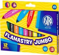 FLAMASTRY JUMBO 12 KOL ASTRA /0419