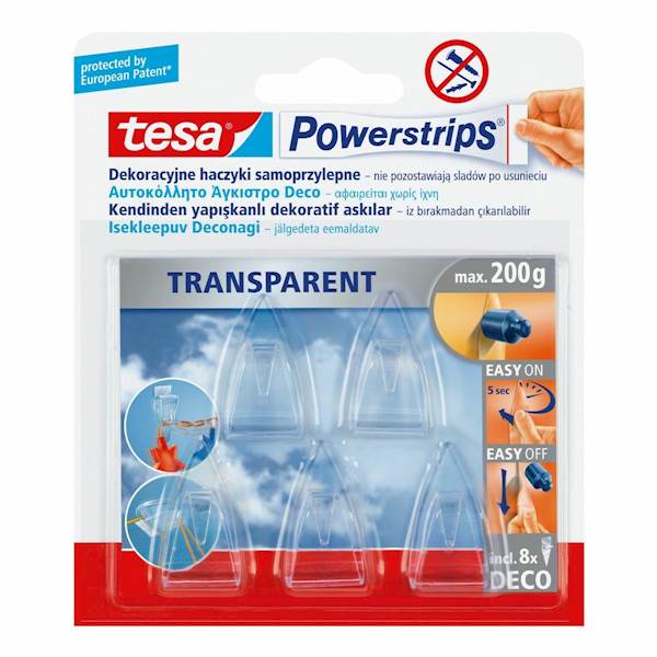 HACZYKI SAMOP POWERSTRIPS DECO TESA A'5szt PRZEŹRO