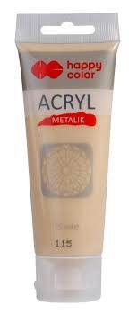 FARBA AKRYLOWA 75ML JASNE ZŁOTO METALIK