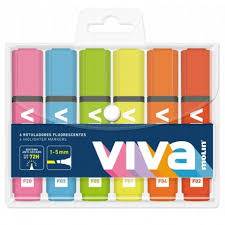 ZAKREŚLACZE VIVA FLUO 6KOL TRES