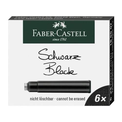 NABOJE ATRAMENTOWE KRÓTKIE CZARNE A'6szt FABER