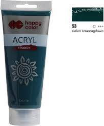 FARBA AKRYLOWA 200ML ZIELEŃ SZMARAGDOWA (53) /HA
