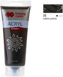 FARBA AKRYLOWA 200ML UMBRA PALONA (77) HAPPY COLOR