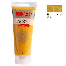 FARBA AKRYLOWA 200ML OCHRA (71) HAPPY COLOR