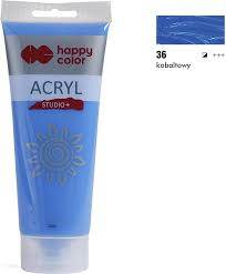 FARBA AKRYLOWA 200ML KOBALTOWY (36) HAPPY COLOR
