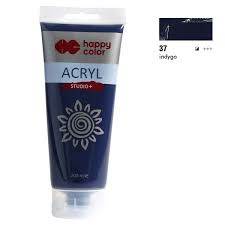 FARBA AKRYLOWA 200ML INDYGO (37) HAPPY COLOR