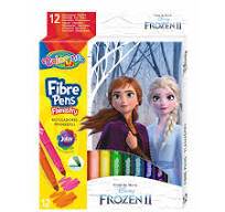 FLAMASTRY 12 KOLORÓW FROZEN II COLORINO