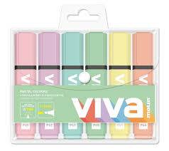 ZAKREŚLACZE VIVA PASTEL 6KOL TRES