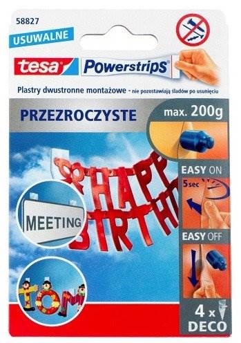 PLASTRY SAMOP. POWERSTRIPS DECOTESA PRZEŹR. A'4SZT