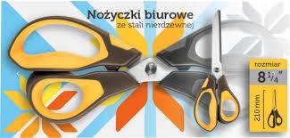NOŻYCZKI BIUROWE 21CM ŻÓŁTE BLISTER /GN300-YC
