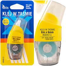 KLEJ W TAŚMIE 8M*6MM TETIS /BG045-TJ