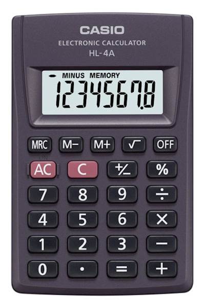 KALKULATOR KIESZONKOWE CASIO HL-4A-B