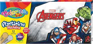 PLASTELINA COLORINO KIDS AVENGERS 12KOL