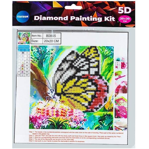 MOZAIKA DIAMENTOWA KIT 20x20CM BUTTERFLY /80865
