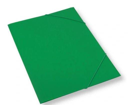 TECZKA A4 PLASTKIOWA Z GUMKĄ ZIELONA SDM