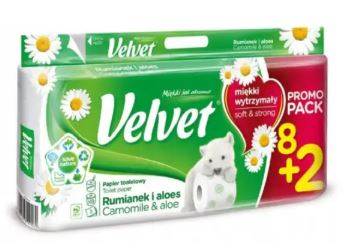PAPIER TOALETOWY VELVET A'8+2 MIX KOLOR