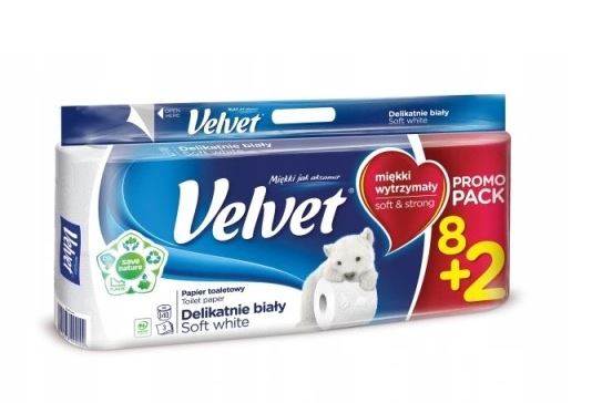 PAPIER TOALETOWY VELVET A'8+2 MIX KOLOR