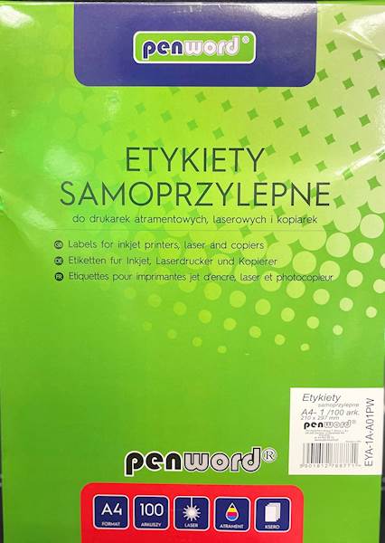 ETYKIETY SAMOPRZYLEPNE 210*297 (100) EP3478 /EMEKO
