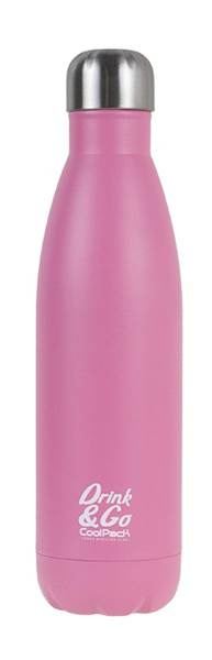 BIDON METALOWY 500ML PASTEL RÓŻOWY