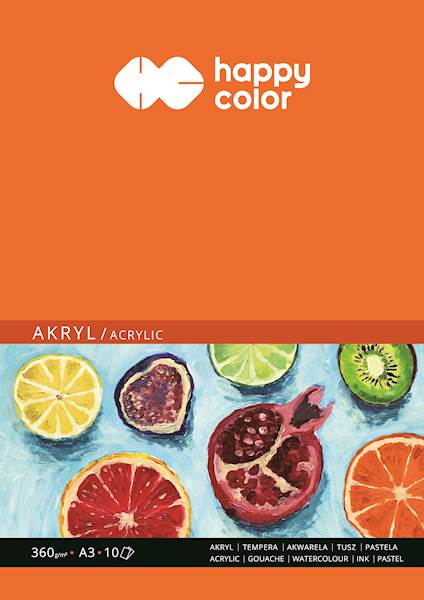 BLOK DO AKRYLI A3 360G 10ARK HAPPY COLOR