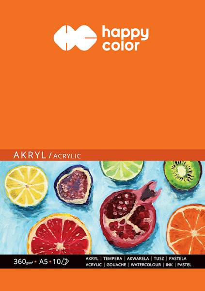 BLOK DO AKRYLI A5 360G 10ARK HAPPY COLOR 