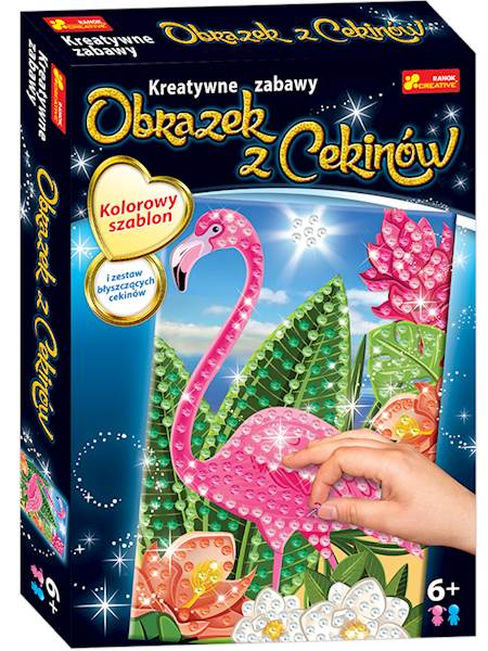 CEKINOWY OBRAZEK FLAMING /RANOK