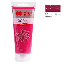 FARBA AKRYLOWA 200ML ALIZARYNA (27) HAPPY COLOR