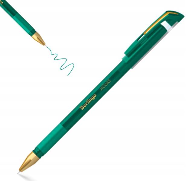 DŁUGOPIS KULKOWY XGOLD ZIELONY 0,7mm BERLINGO