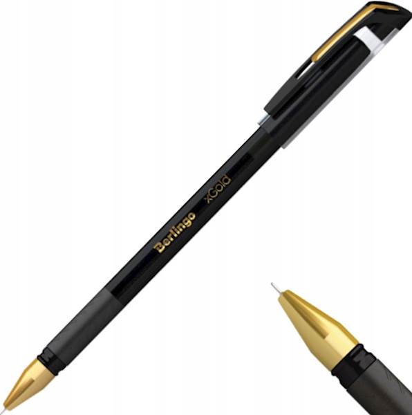 DŁUGOPIS KULKOWY XGOLD CZARNY 0,7mm BERLINGO