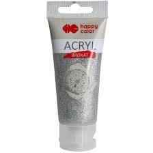 BROKAT AKRYLOWY 60ML SREBRNY HAPPY COLOR