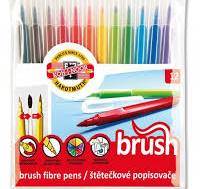 FLAMASTRY PĘDZELKOWE BRUSH 12KOL KOH-I-NOOR /7710