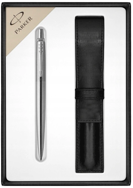JOTTER STALOWY DŁUGOPIS CT + ETUI PARKER