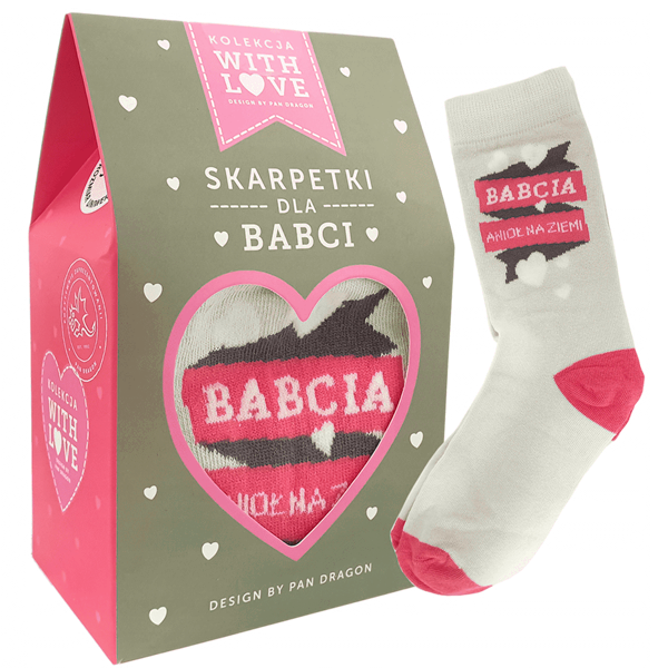SKARPETY WITH LOVE BABCIA PAN DRAGON