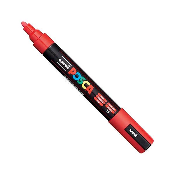 MARKER POSCA PC-5M UNI 1,8-2,5mm RED-15