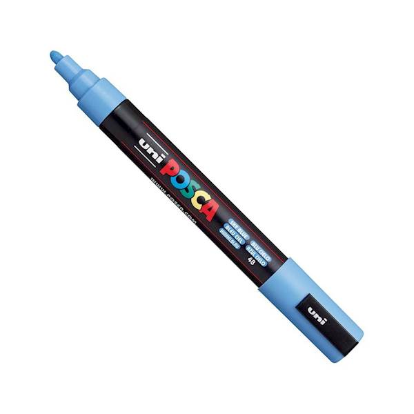 MARKER POSCA PC-5M UNI 1,8-2,5mm SKY BLUE-48