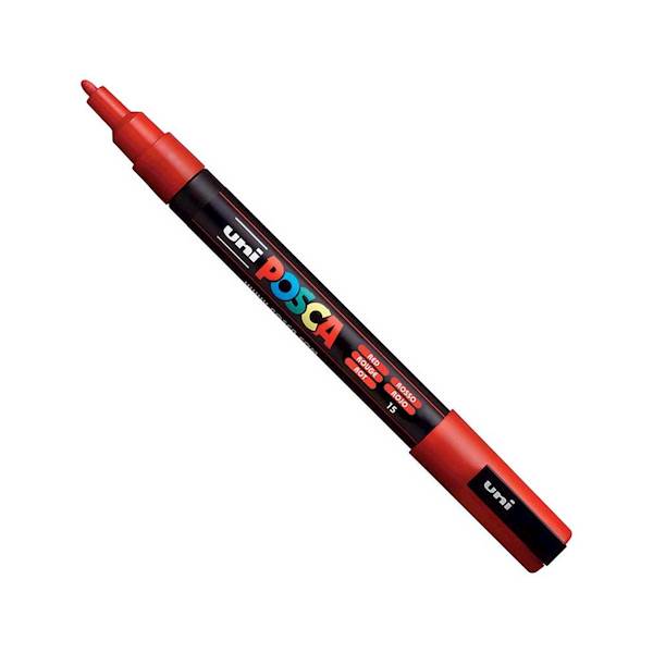 MARKER POSCA PC-3M UNI 0,9-1,3mm RED-15