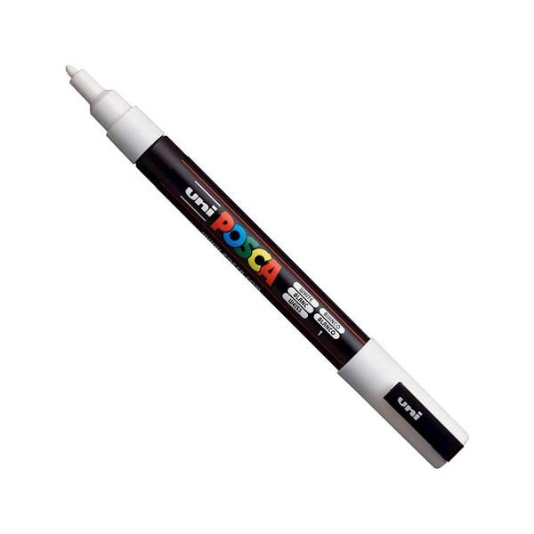 MARKER POSCA PC-3M UNI 0,9-1,3mm WHITE-1
