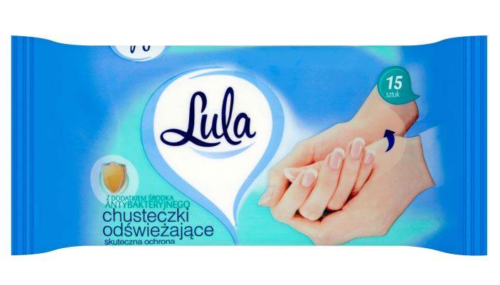 CHUSTECZKI NAWILŻANE ANTYBAKTERYJNE A'15 LIST LULA
