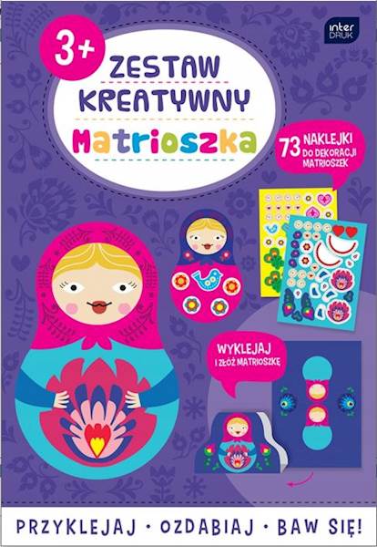 KSIĄŻECZKA KREATYWNA MATRIOSZKA Z NAKL. INTERDRUK