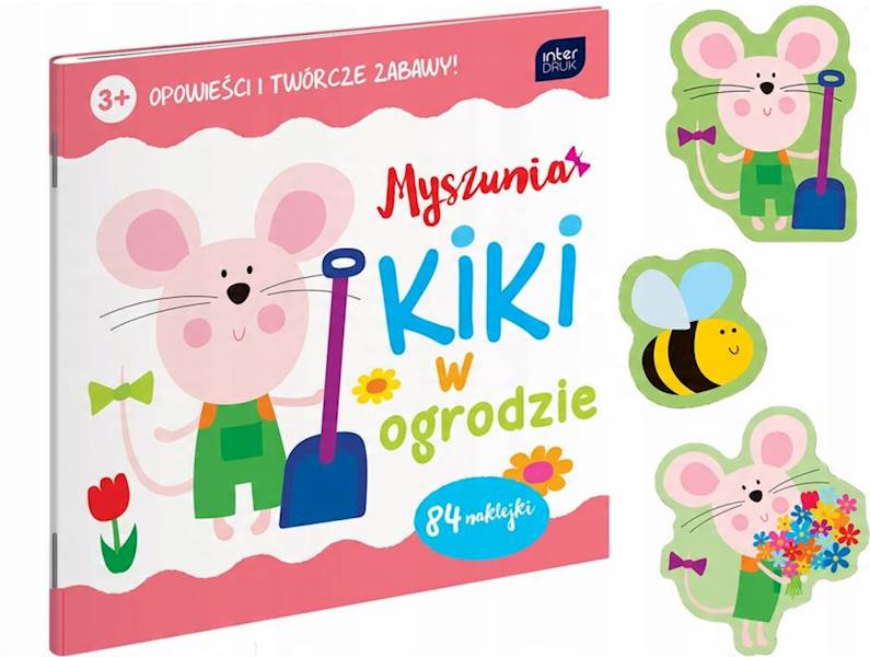 KOLOROWANKA Z NAKLEJKAMI MYSZUNIA KIKI 1 INTERDRUK