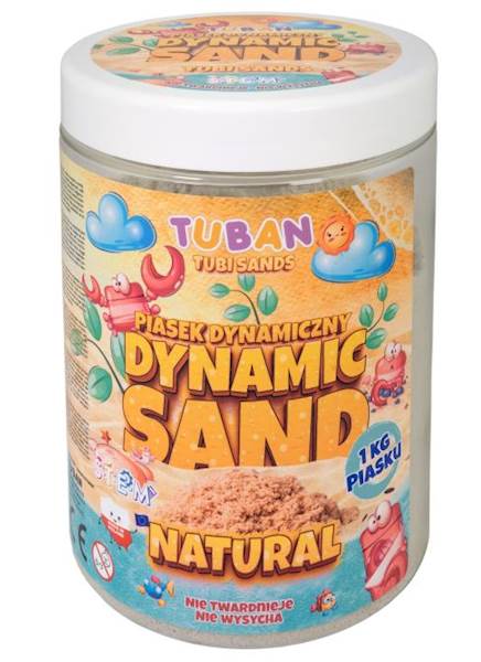 PIASEK DYNAMICZNY 1KG NATURALNY TUBAN 