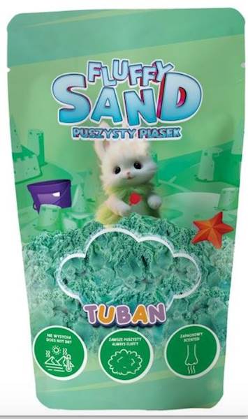 PIASEK FLUFFY 90G ZIELONY TUBAN