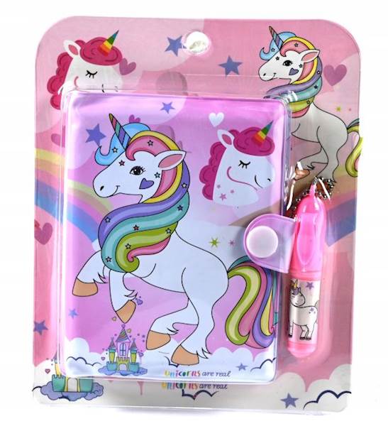 NOTES 8*10CM + DŁUGOPIS MINI UNICORN BLISTER MIDEX