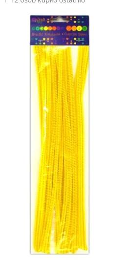 DRUCIKI KREATYWNE 30CM ŻÓŁTE A'25SZT /KSDR-016