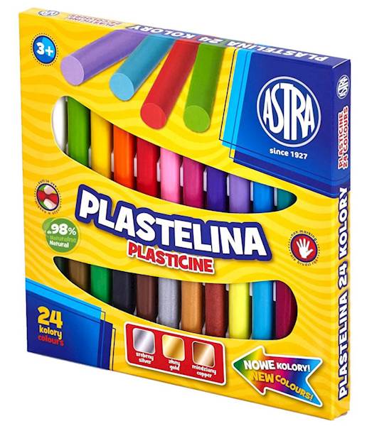PLASTELINA 24KOL ASTRA /303110001