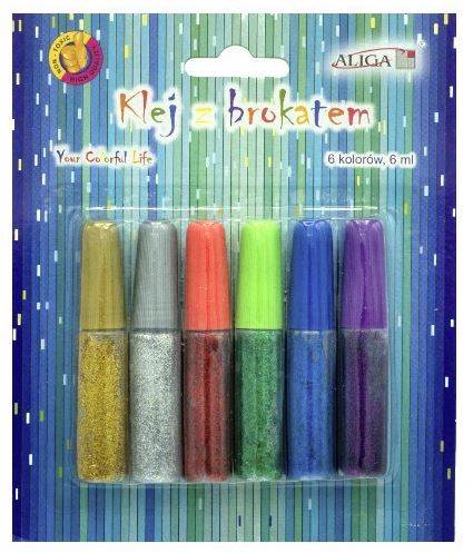 KLEJ BROKATOWY 6KOL 6ML ALIGA /1350